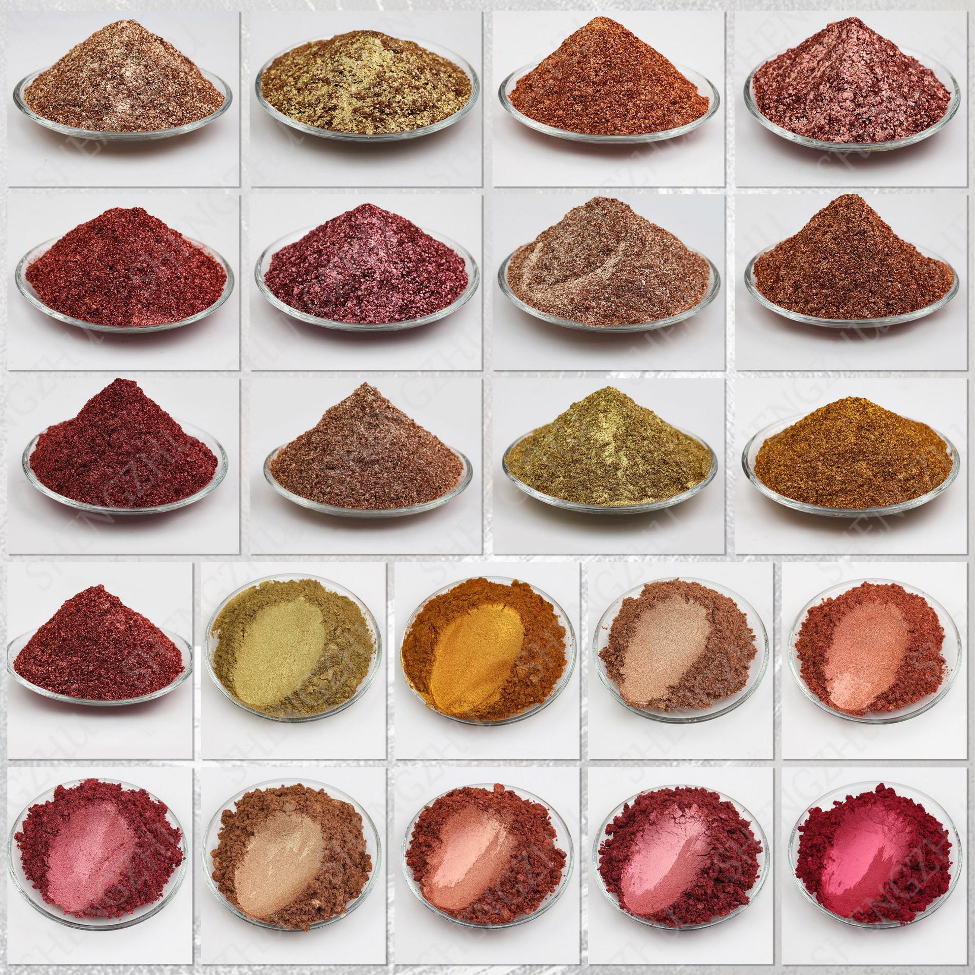 晟珠水晶金属色系列珠光效果颜料合成云母金属珠光粉氟金云母