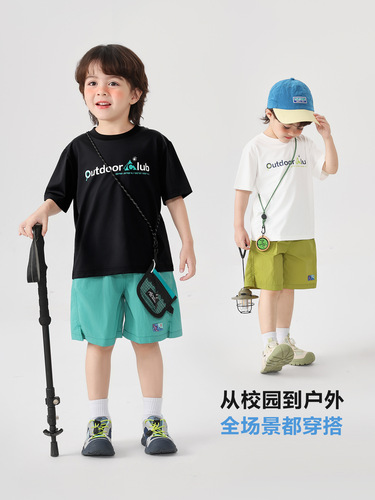 Right European boys 'shorts, summer quick-drying middle pants, 2026 new children's clothing, children's summer clothes, thin boy's clothing