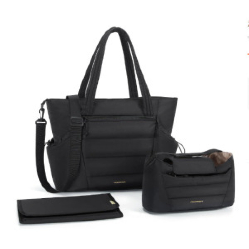 Bolsa de pañales, bolsa de mano con cochecito, bolsa de bebés de gran capacidad, bolsa de pañales de cambio, bolsa de relleno portátil