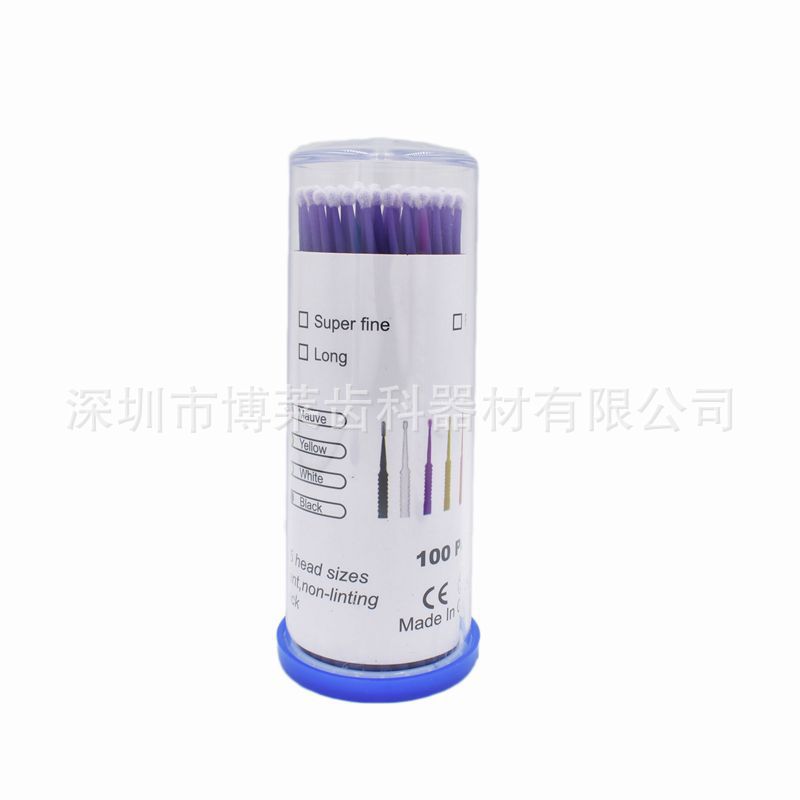 Dental Small Brush, Light-curing Applicator Stick, Oral Disposable Micro Applicator Stick, Cleaning Stick, Eyelash Beauty Stick