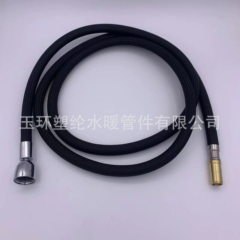 Cross-Border Hot Selling Pull-Out Kitchen Faucet Replacement Hose Kit 67inch Bright Chrome Hose Replacement