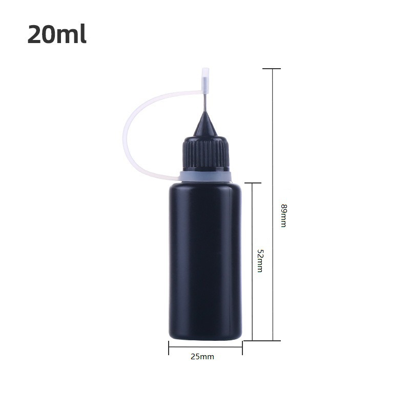 ニードルボトルスポット卸売 10 ミリリットルタトゥー液体クリームスクイズボトル黒遮光ボトル 30 ミリリットルスモークオイルネイルリムーバーボトル