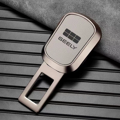 Car safety plug with bayonet extender fixed connector Geely Galaxy car veneer logo high-end alloy (Other Automotive Safety Supplies) - skin-friendly-gray-one-pack