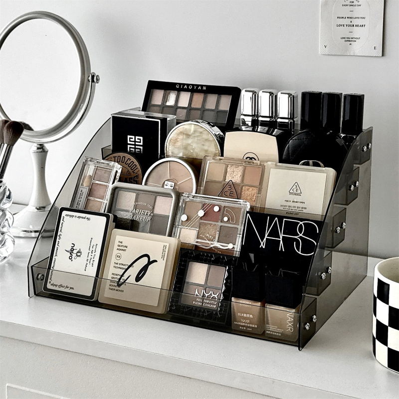 Acrylic Makeup Multi-Layer Storage Rack Desktop Organizer Box Dressing Table Eyeshadow Multi-Layer Transparent Display Rack Acrylic Makeup Multi-Layer Storage Rack Desktop Organizer Box Dressing Table Eyeshadow Multi-Layer Transparent Display Rack