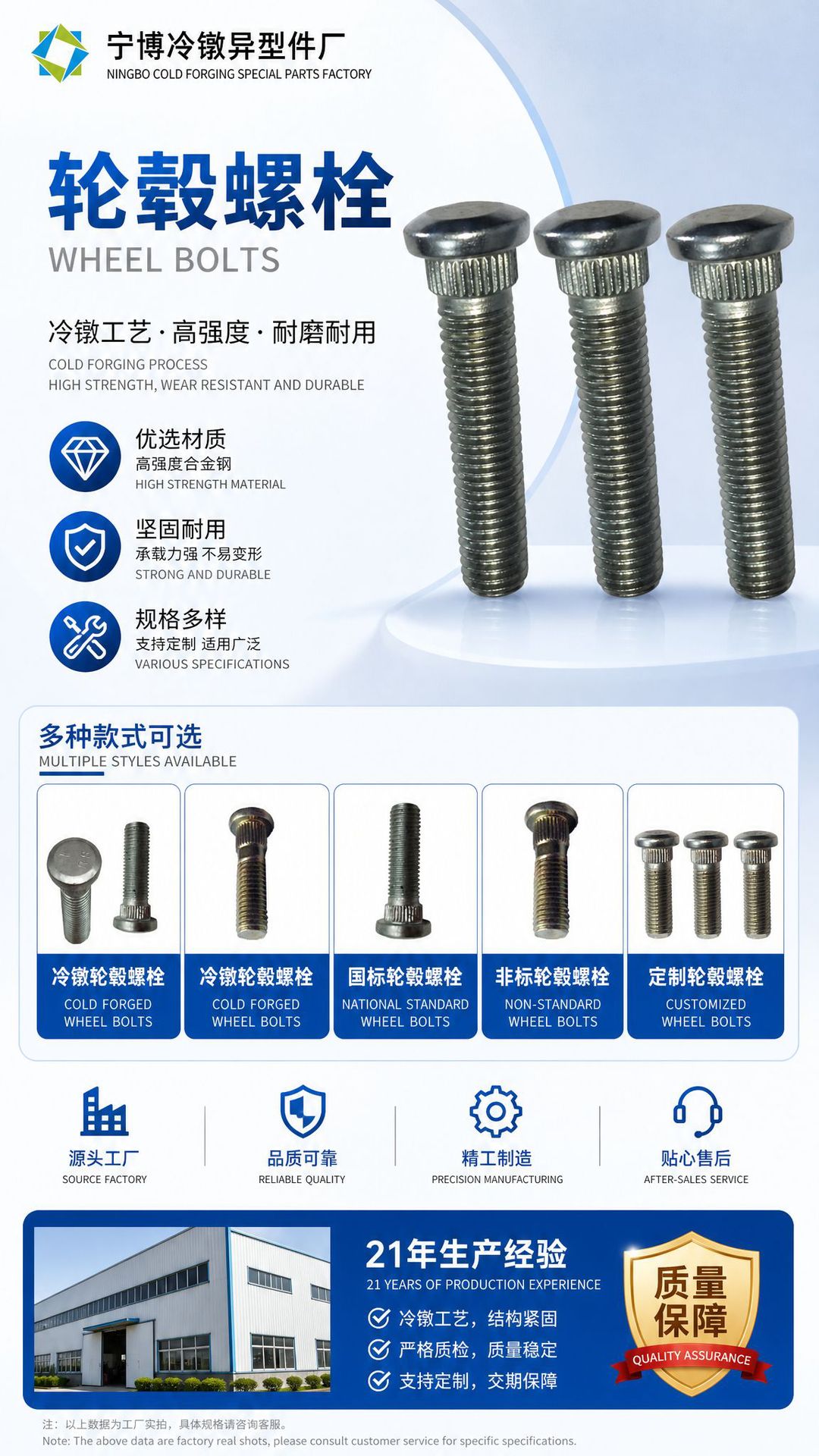 Болт ступичный Ningbo Cold Heading M10x40