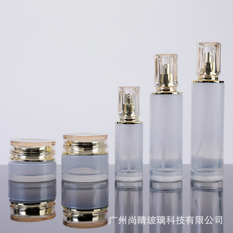 Tiktok caliente antiarrugas Esencia De Oro botella de vidrio CPB exquisita botella de loción de tóner botella de crema sub-botella