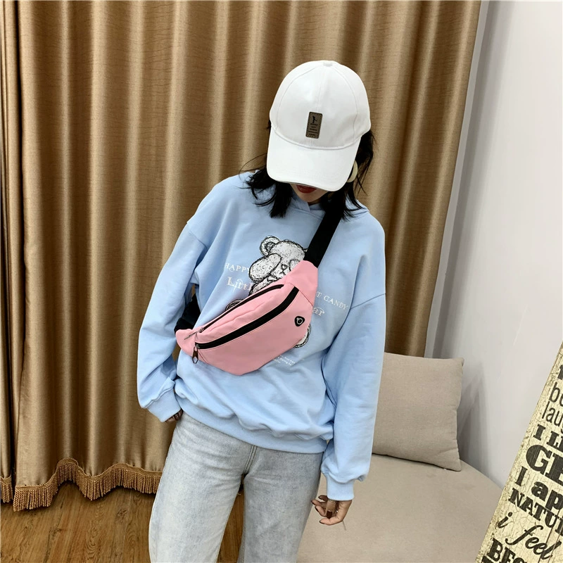Sports belt bag for men and women, capacious chest bag for cycling, mobile phone, wallet, city style