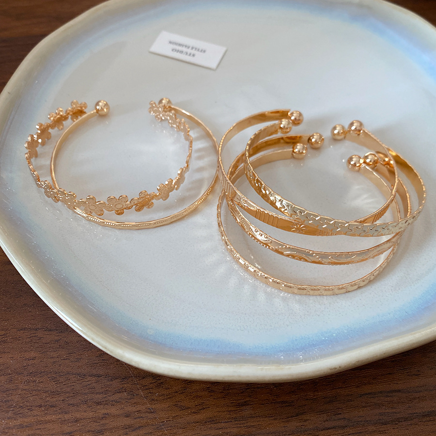 46#Bracelet-gold (set of six)