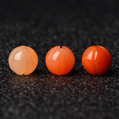 高冰高糯金丝玉莲花珠南瓜珠玉髓散珠半成品批发diy手链饰品配件