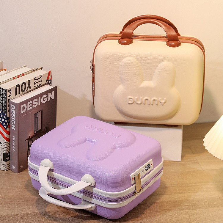 Nuevo conejo maleta maquillaje regalo de mano caja de boda 14 pulgadas 16 pulgadas maleta maleta