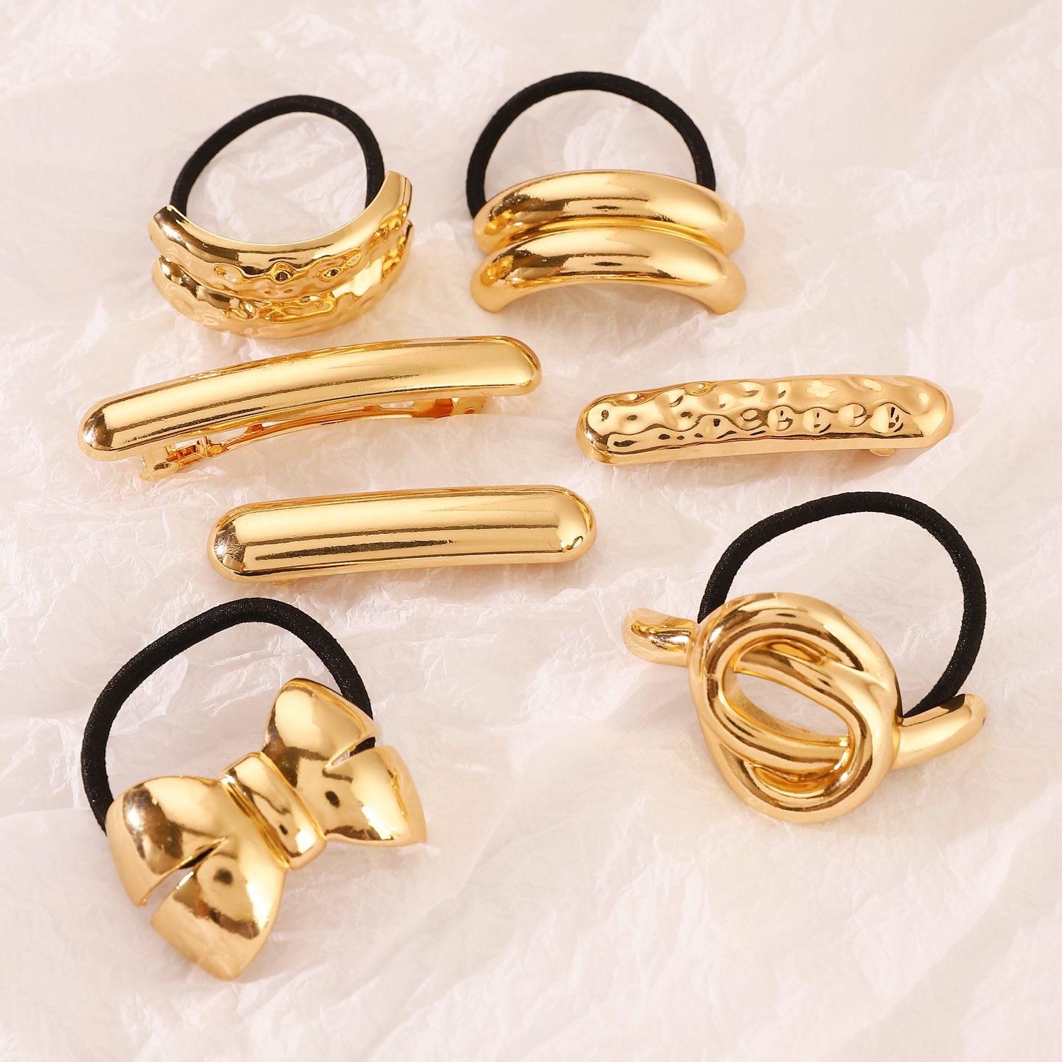 Knot Pattern Vintage Style Women's Knot Alloy Irregular Plating Hair Tie