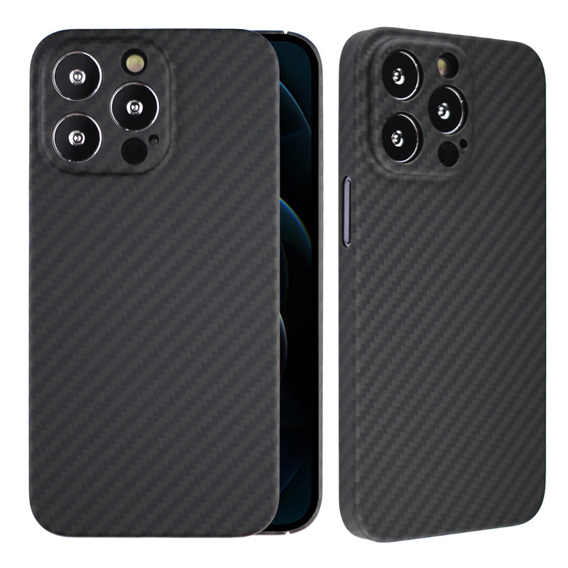 For Apple 15promax Phone Case iPhone13 Aramid Real Carbon Kevlar Fiber Lightweight Protective Case