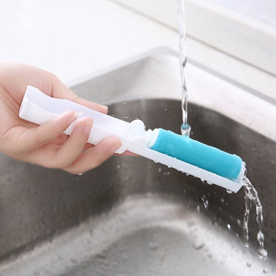 Portable folding clothes lint remover lint removal dust brush lint collector clothes dust removal roller washable lint removal roller brush