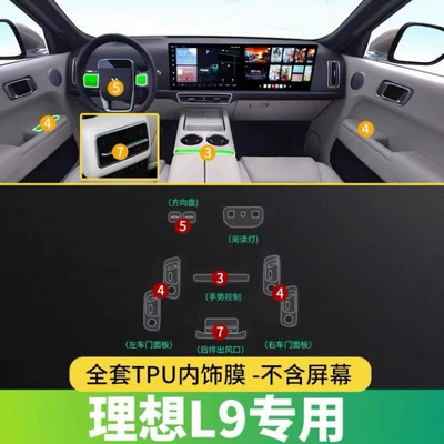 Car interior film: L8/L9 models: interior trim film, gear - 22-23-l9-full-interior-kit-screen-not-included