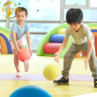 厂家批发室内海绵静音球拍拍弹力球聚氨酯发泡无声儿童静音篮球