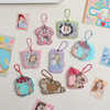 Cartoon acrylic photo frame, pendant with butterfly, keychain for elementary school students, Korean style, cat