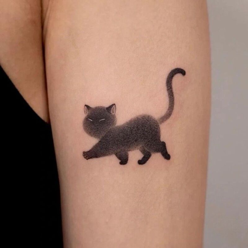 Black and White Kitten Tattoo Stickers Waterproof Long-Lasting Flower Arm Tattoo Stickers Ins Stylish Cool Dark Cat Tattoo Stickers Black and White Kitten Tattoo Stickers Waterproof Long-Lasting Flower Arm Tattoo Stickers Ins Stylish Cool Dark Cat Tattoo Stickers