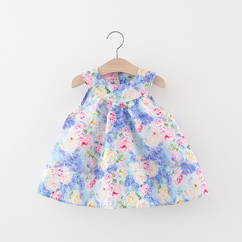 Princess Flower Cotton Girls Dresses display picture 1