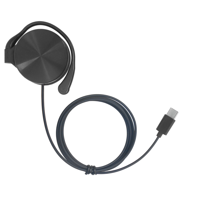 High-Quality, High-Volume Typec Single-Sided Ear-Hook Wired Mobile Phone Headphones and Computer Headphones