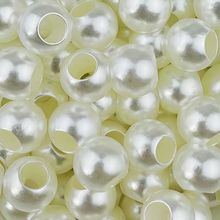 ABS大孔仿珍珠 6-20mm直孔散珠珍珠 项链手工串珠手链DIY饰品配件