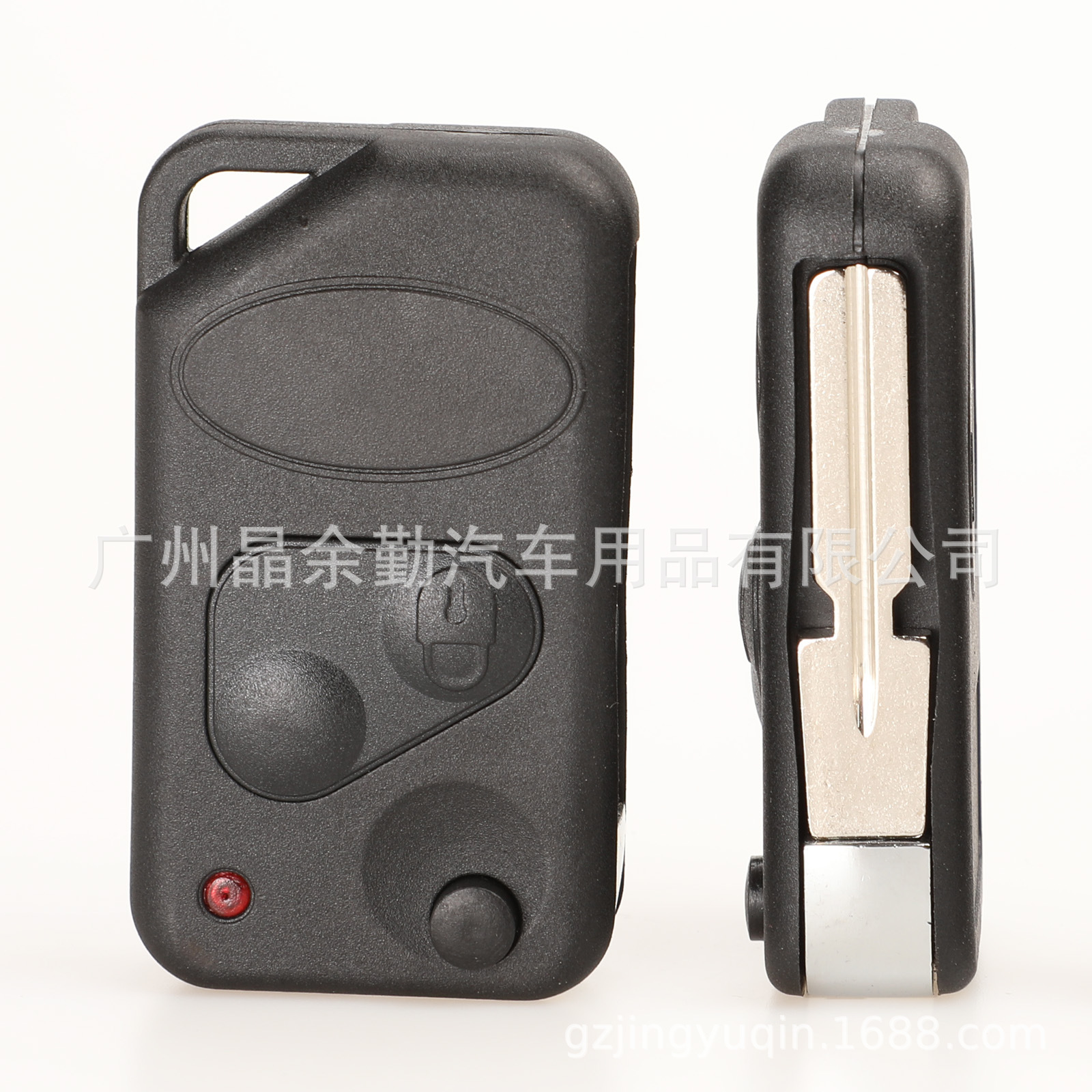 适用于路虎发现卫士揽胜极光运动2键折叠汽车遥控器钥匙替换外壳