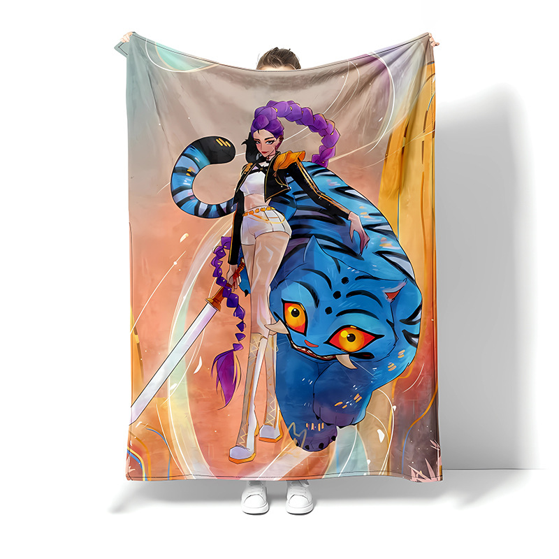 Transfronterizos de franela, mantas de caza de brujas, mantas de siesta, impresión de franela, mantas de cubierta simple y caliente.