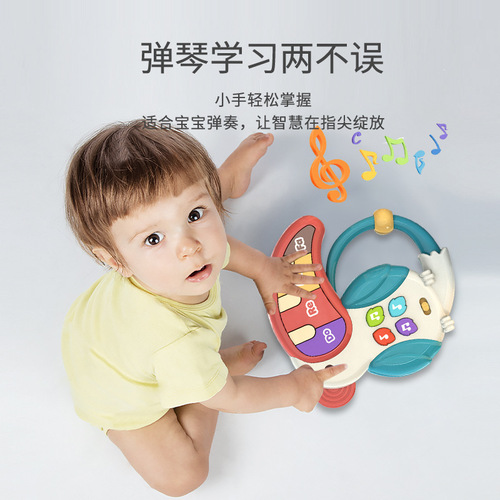 New internet celebrity cross-border electronic keyboard baby early education multifunctional fun enlightenment interactive luminous sound toy