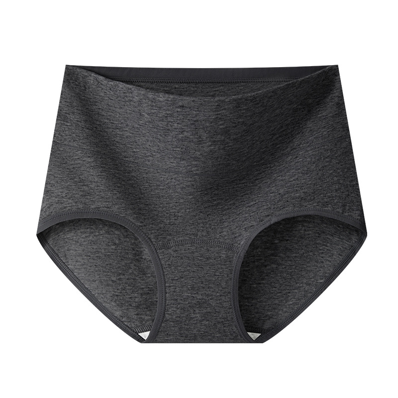 50 bragas de algodón de color de cintura alta entrepierna larga 10A entrepierna antibacteriana entrepierna de algodón tipo A algodón anti-pellizco cadera calzoncillos para mujer