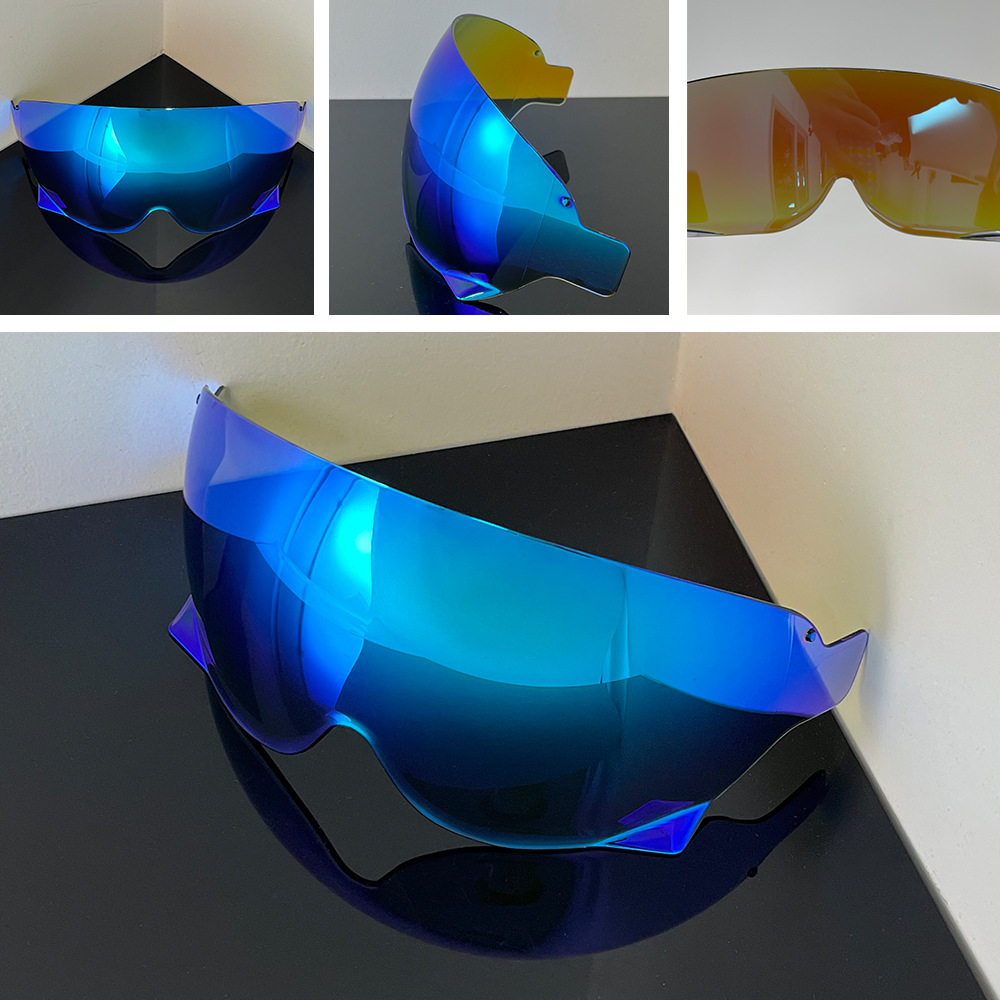 Jo Helmet Lens Is Compatible with Ex-Zero Cj-3 Internal Lens Retro Half Helmet Mirror Motorcycle Helmet Accessories
