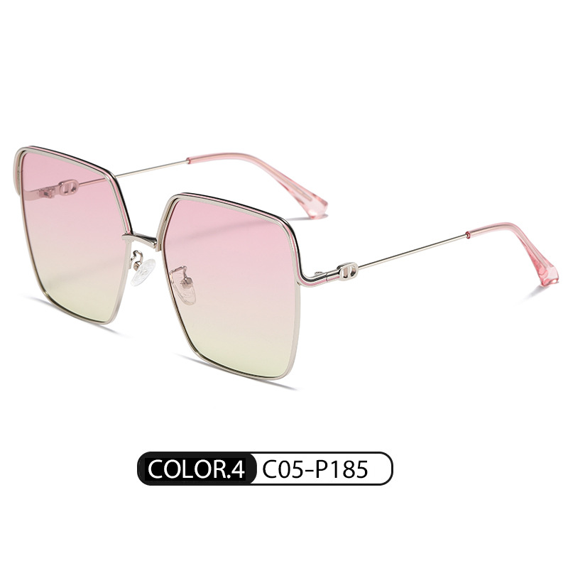 Marco plateado con C05-P185 rosa y verde