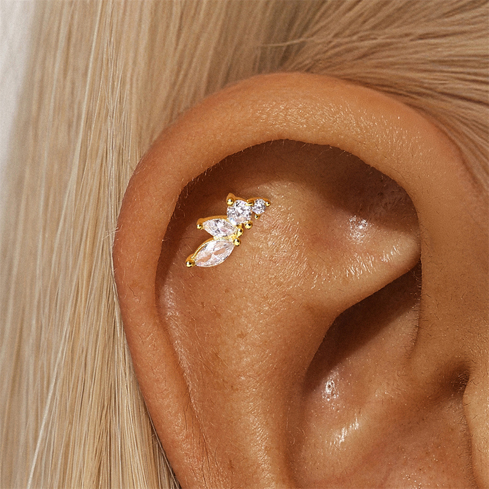 1g Weight Zircon Inlay Material Ear Studs Classification Ear Cartilage Rings & Studs Piercing Type 1 Piece Quantity Daily Occasion 925 Sterling Silver Material Geometric Pattern All Seasons Season Unisex Gender Elegant, Simple Style Style 1 Piece Ear Cartilage Rings & Studs Elegant Simple Style Geometric 925 Sterling Silver Zircon Ear Cartilage Rings & Studs 17