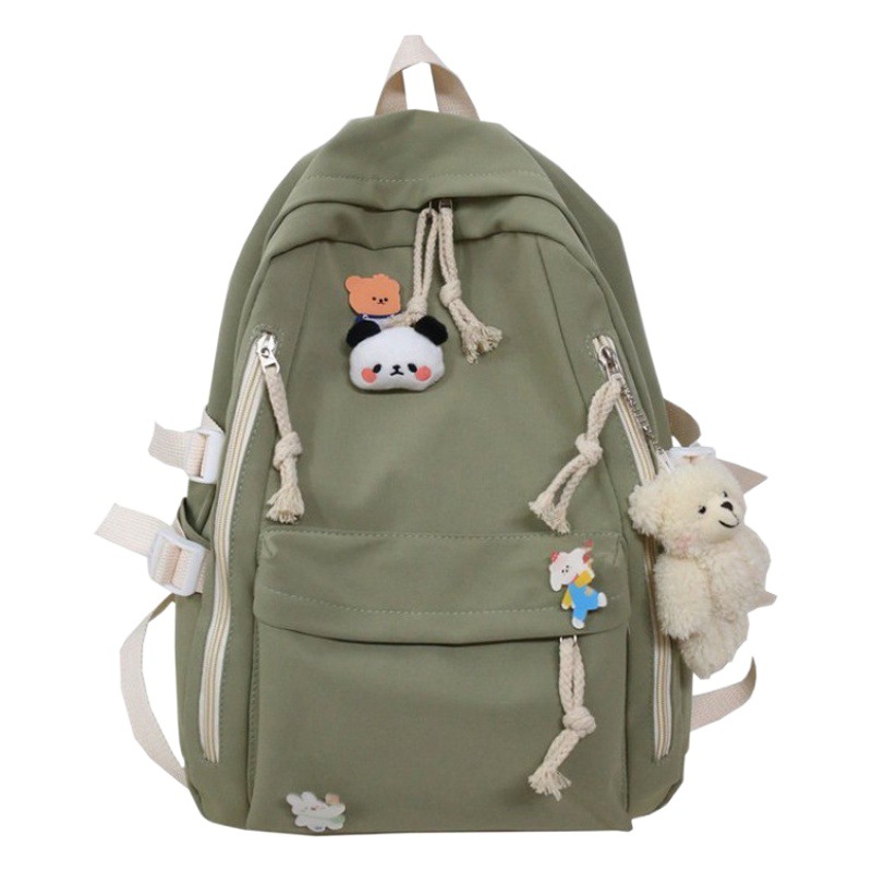 2024 new schoolbag female student Korean high school junior high school student backpack cute large capacity ins simple backpack