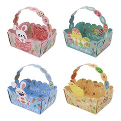 Easter Creative Box Candy Box DIY Rabbit Chick Flower Basket Handheld Gift Box Party Gift Box