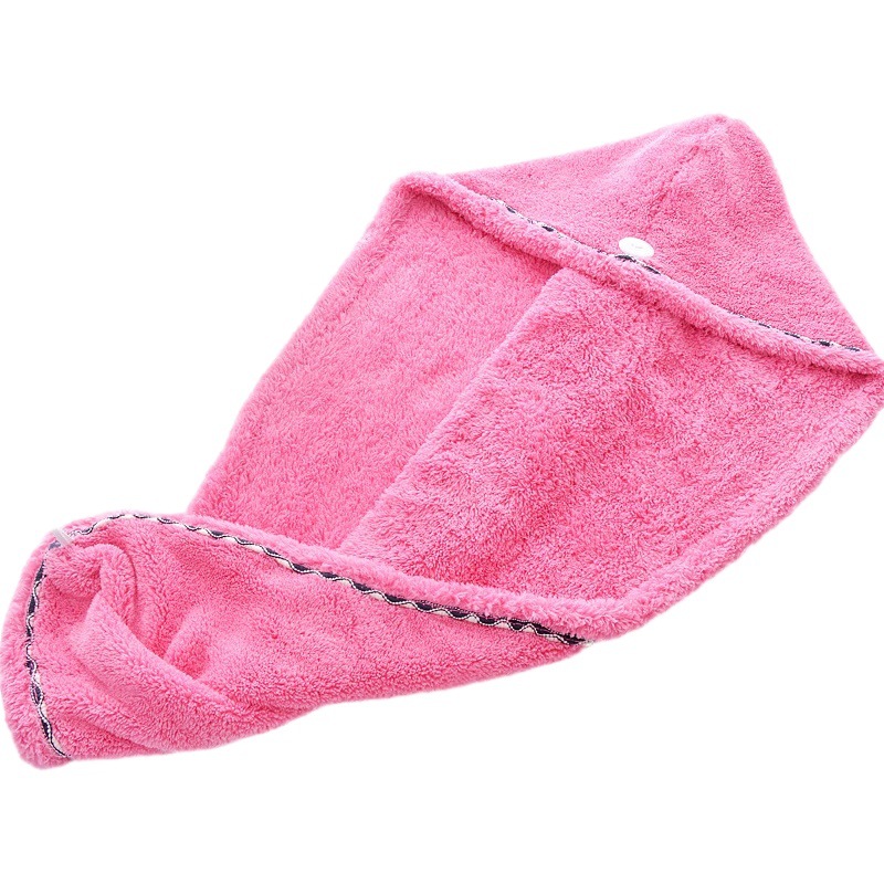 Lace dry hair cap women thickened absorbent dry hair towel plain shower cap turban wash turban towel factory wholesale