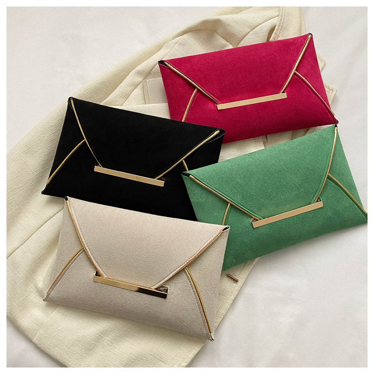 Women's Small Canvas Solid Color Vintage Style Classic Style Square String Envelope Bag display picture 7