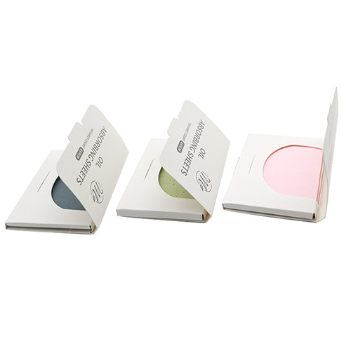 Facial Oil Absorbing Paper 100 Sheets, Summer Refreshing Oil-Controlling Facial Cleansing Flax Portable Oil Absorbing Face Paper for Export and Wholesale