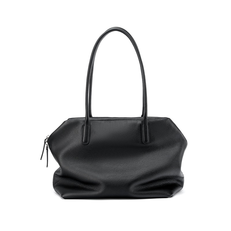 Large Capacity New Women's Luxury Handbag Shoulder Bag Casual Commuter High-End Top Grain Cowhide Underarm Tote Bag - Thumbnail 7