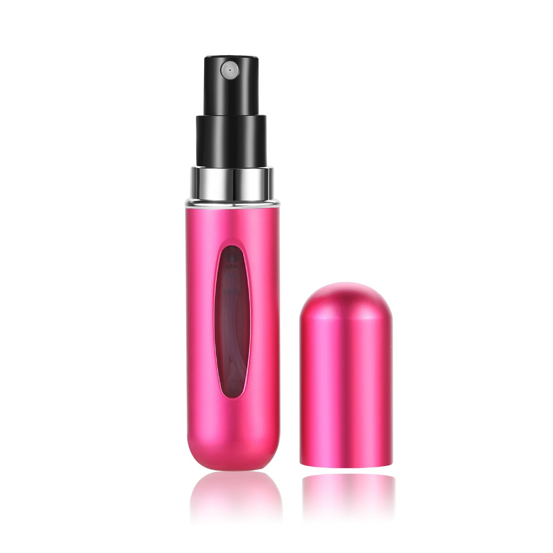 5ml de llenado inferior perfume sub-botella presionando botella de spray portátil de viaje sub-botella de líquido sub-contenedor botella cosmética