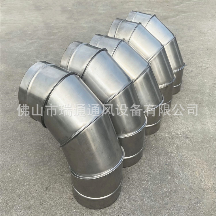 河源螺旋风管厂家 做各种镀锌不锈钢圆口螺旋通风管规格弯头价格