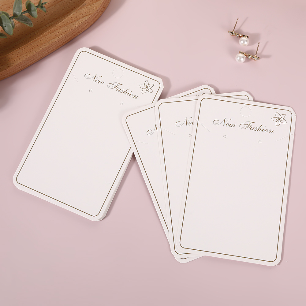 Fábrica directa collar tarjeta de embalaje de joyería de estampado de oro artesanía de embalaje de joyería DIY en stock