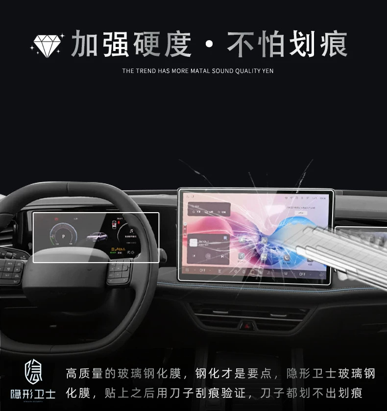 Suitable for the 2026 Magotan PHEV: center console navigation TV LCD screen tempered glass protective film and accessories