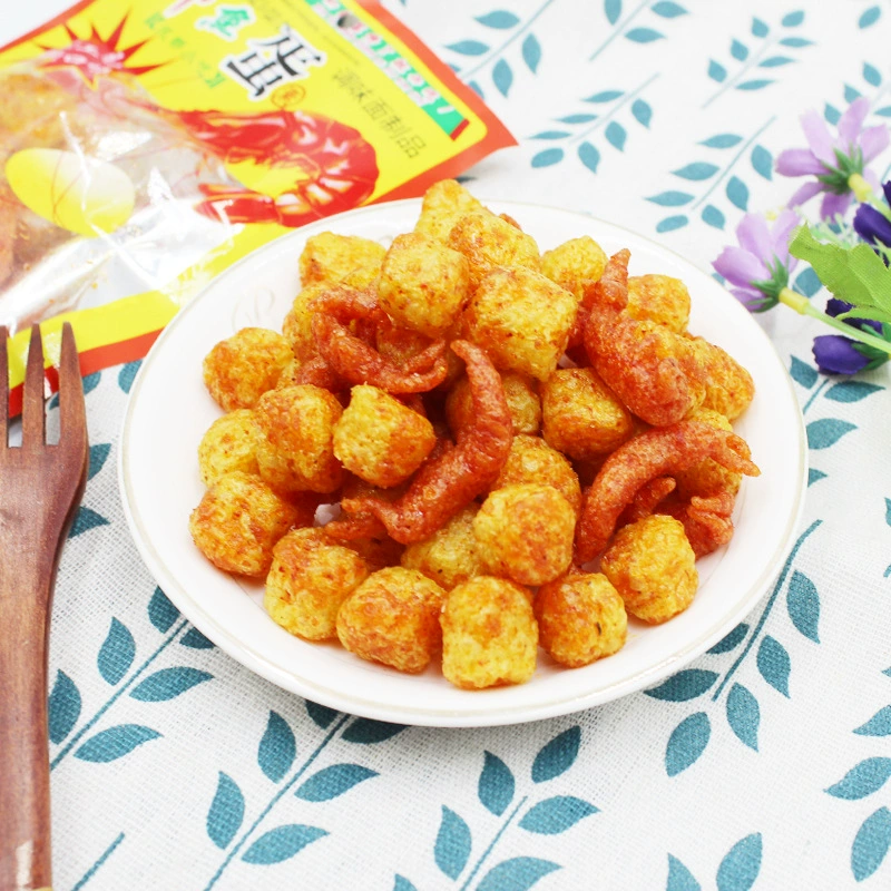 Shrimp Fish Egg Spicy Strips Spicy Vegetarian Shrimp Balls Children of 8090s Nostalgic Spicy Vegetarian Meat Dinosaur Egg Campus Snacks