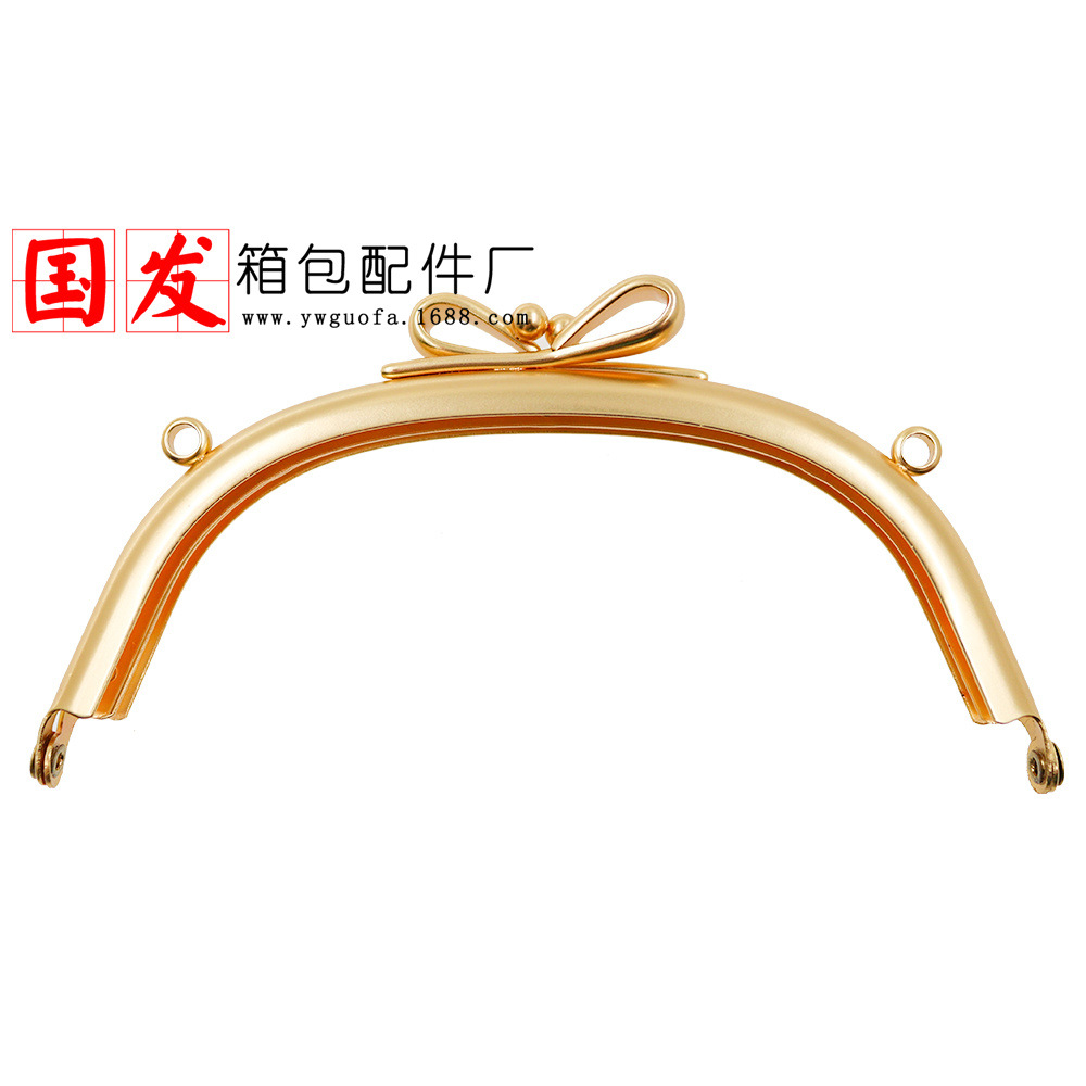 [Nuevo producto] agujero de tornillo: 12.5CM arco liso sin agujero arco de oro accesorios de bolsa al por mayor