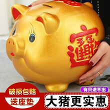 成人储钱罐只进不出女孩男孩子金猪储蓄罐存钱罐只存不取大人用