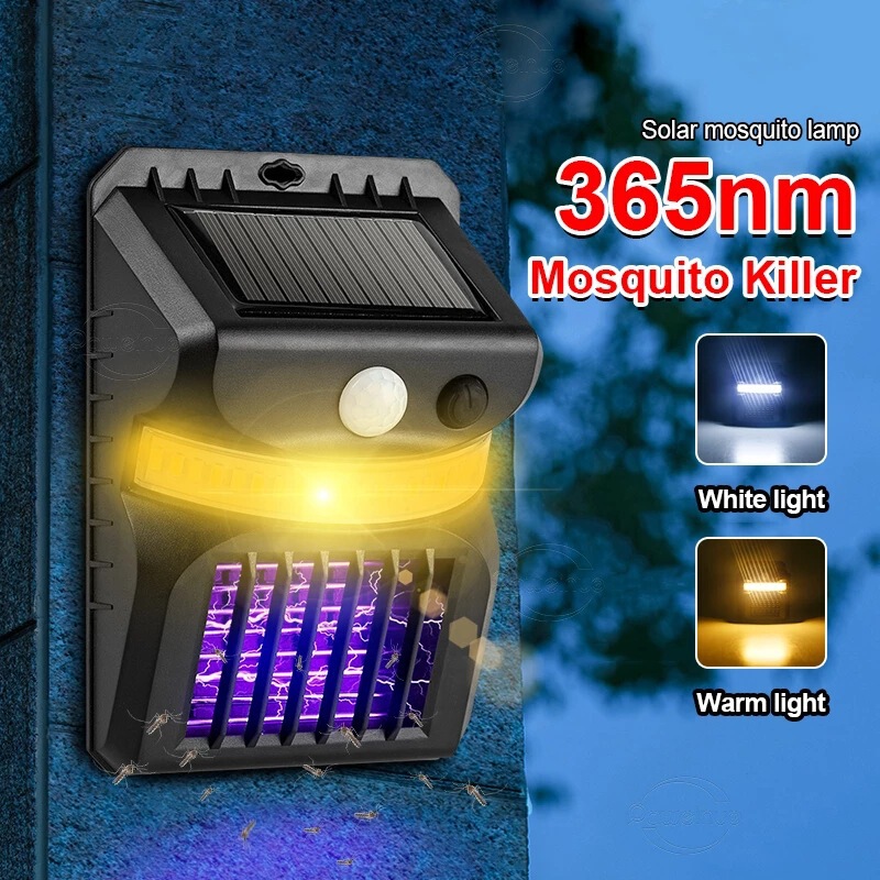 Hengnuo new solar anti-mosquito wall lamp upgrade mosquito repellent function human intelligent induction outdoor courtyard wall lamp
