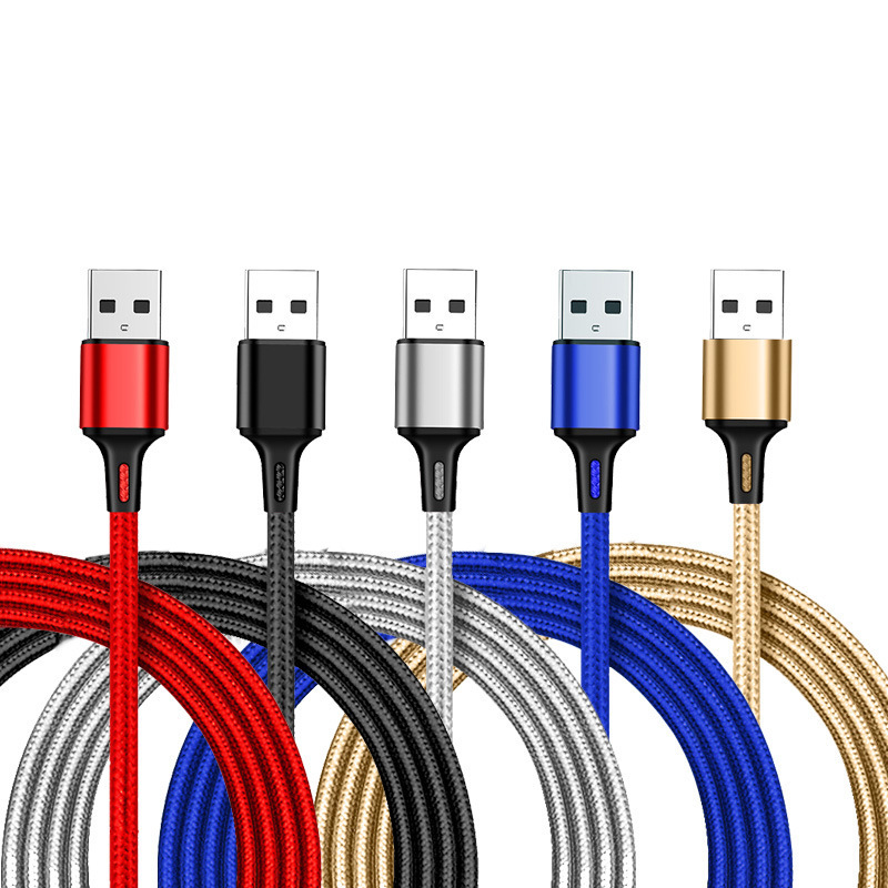 ナイロン編組 1 対 3 データケーブル スリーインワン携帯電話充電ケーブル急速充電 3a Apple Android タイプに適しています|undefined