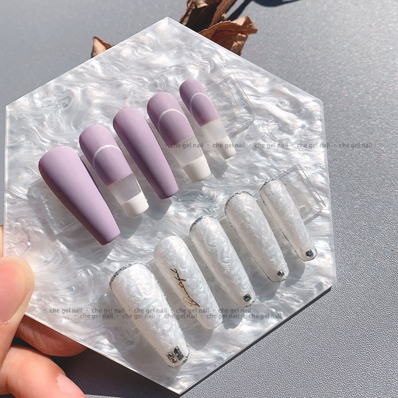 Herramientas de uñas japonesas Shell fritillary patrón paleta tablero de visualización Esmalte de uñas pegamento fototerapia pegamento paleta tira de visualización