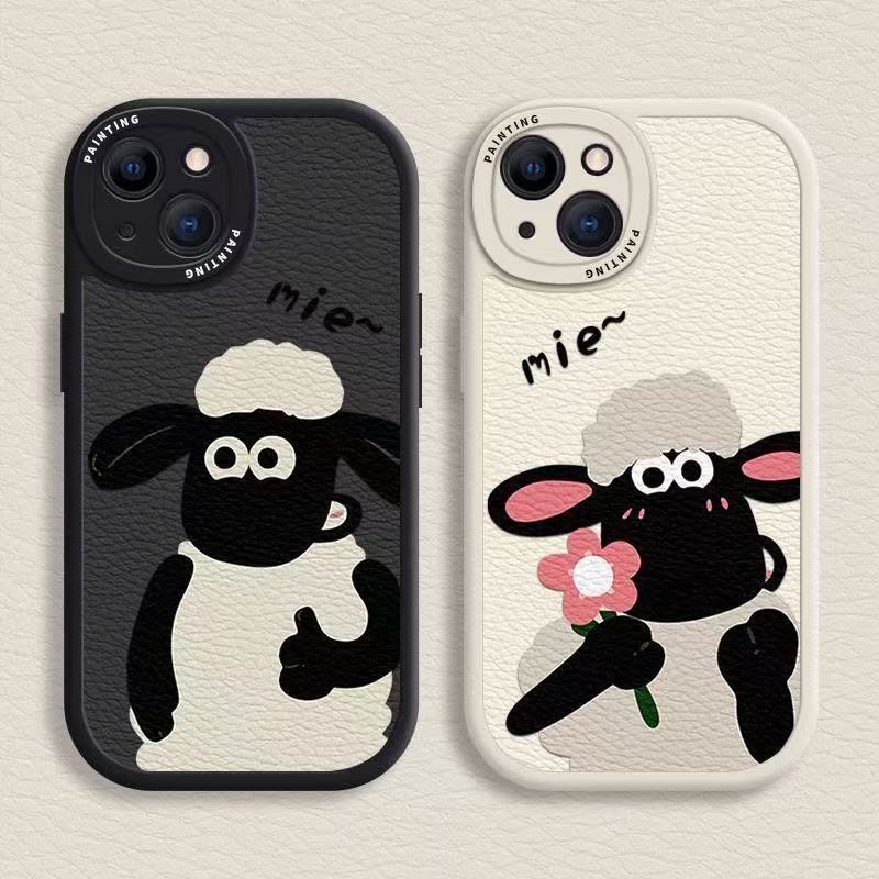 Suitable for skin lamb iPhone16ProMAX phone case 11 Apple 12ProMax lovers 15Pro/13 new Suitable for skin lamb iPhone16ProMAX phone case 11 Apple 12ProMax lovers 15Pro/13 new