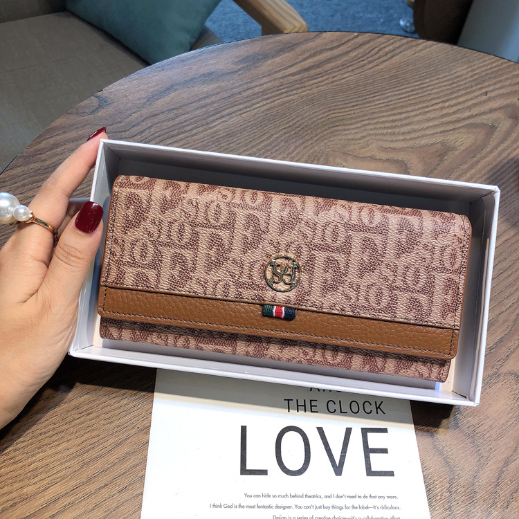 Women's Long Wallet Leather Multi Slot Card Holder Mobile Clutch_voghion.com