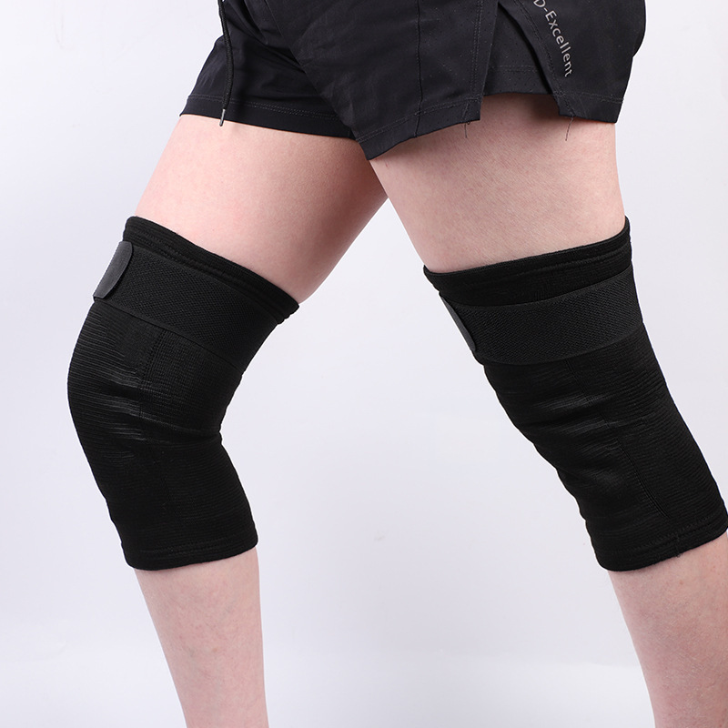 ベルベット膝保護卸売り男女フィットネスランニングストラップベルベット膝加圧タイプの短いストラップ保温膝保護|undefined